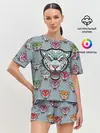 Женская пижама с шортами / Леопард