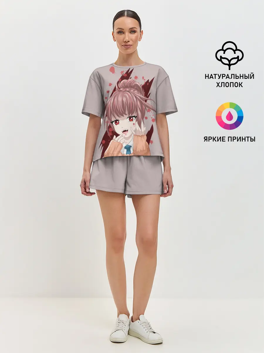 Женская пижама с шортами / Аниме-вампир