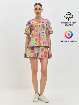 Женская пижама с шортами / Хороший день