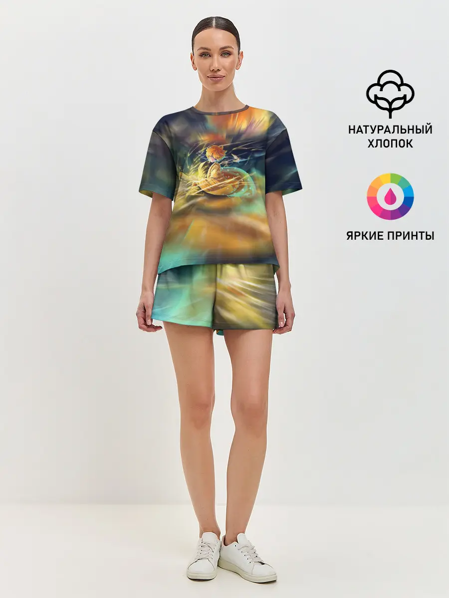 Женская пижама с шортами / ZENITSU | ЗЕНИТСУ | DEMON SLAYER