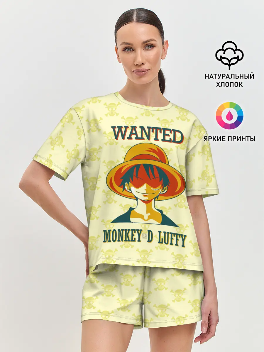 Женская пижама с шортами / Манки Д. Луффи One Piece