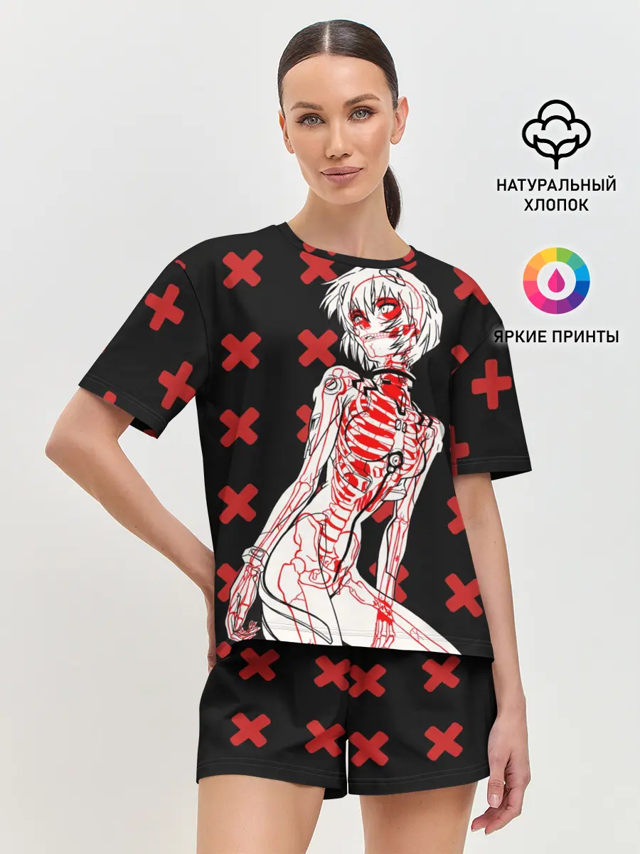 Женская пижама с шортами / Ева 00 Аянами Рей в X Ray