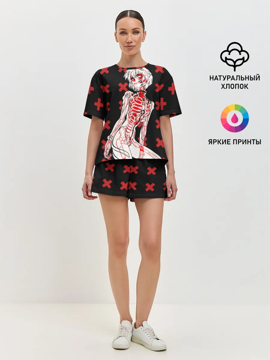 Женская пижама с шортами / Ева 00 Аянами Рей в X Ray