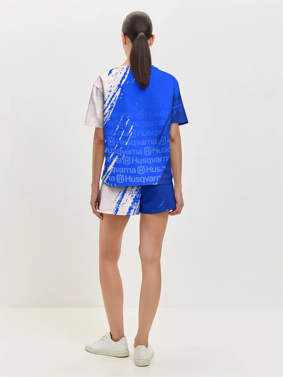 Женская пижама с шортами / HUSQVARNA / ХУСКВАРНА / BLUE