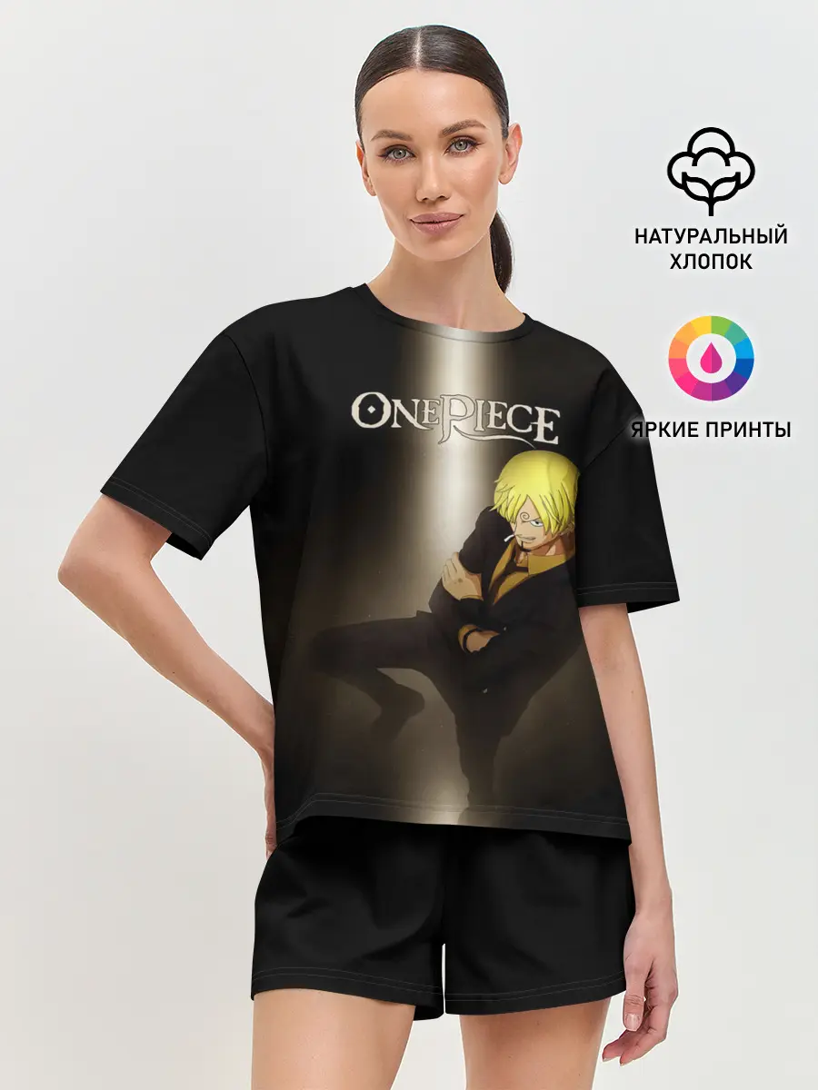 Женская пижама с шортами / Винсмок Санджи | One Piece. Большой куш