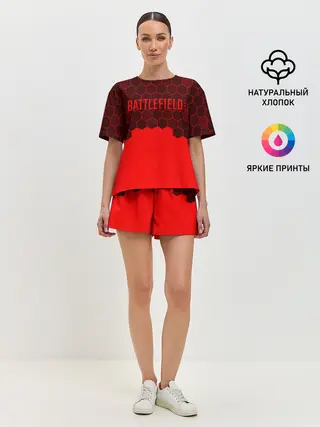 Женская пижама с шортами / Battlefield 2042 - Hexagon