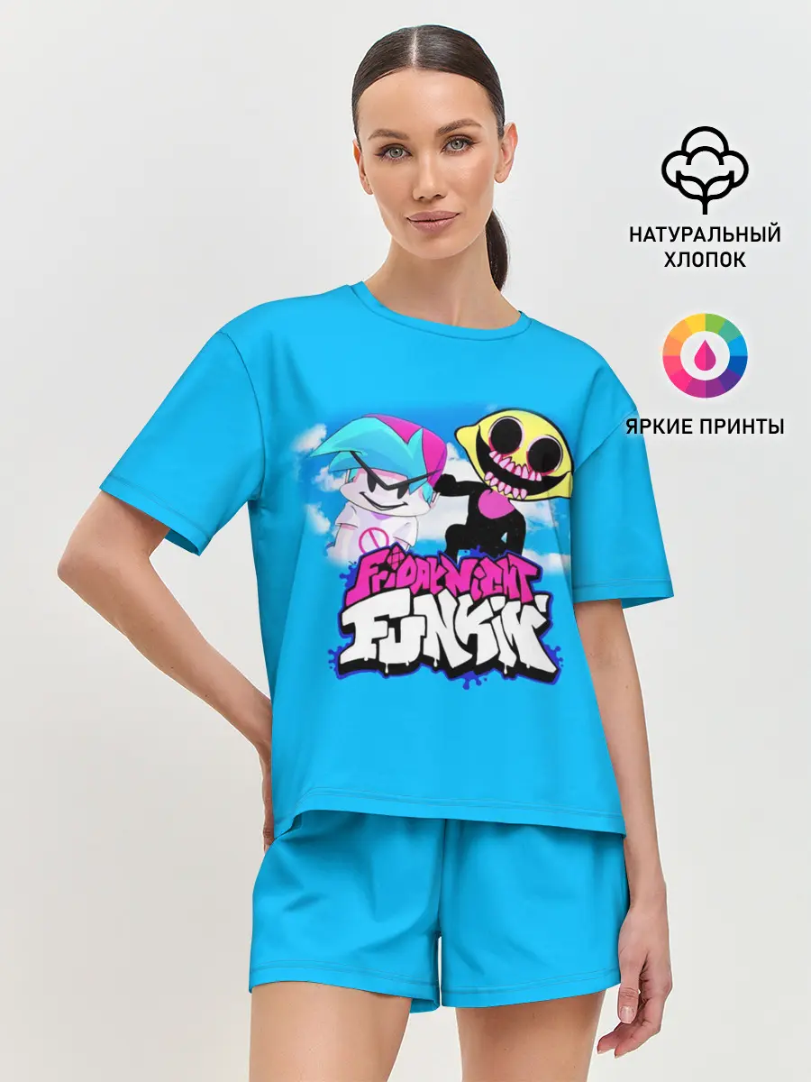 Женская пижама с шортами / Boyfriend and Monster