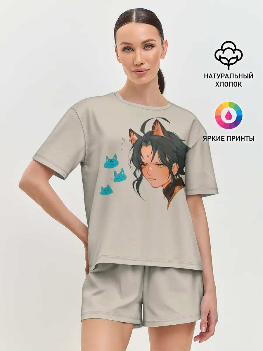 Женская пижама с шортами / Сяо из Genshin Impact