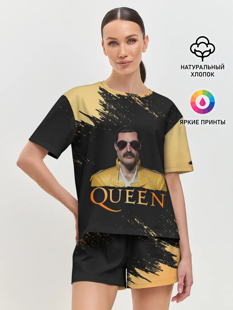 Женская пижама с шортами / Фредди Меркьюри | Freddie Mercury