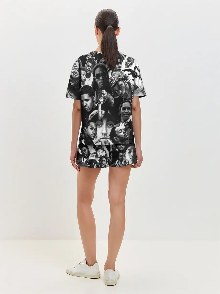 Женская пижама с шортами / Music Rap allpic