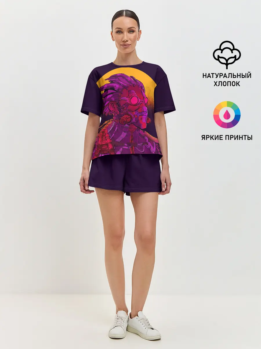 Женская пижама с шортами / Cyberpunk 2077 | Cyberware