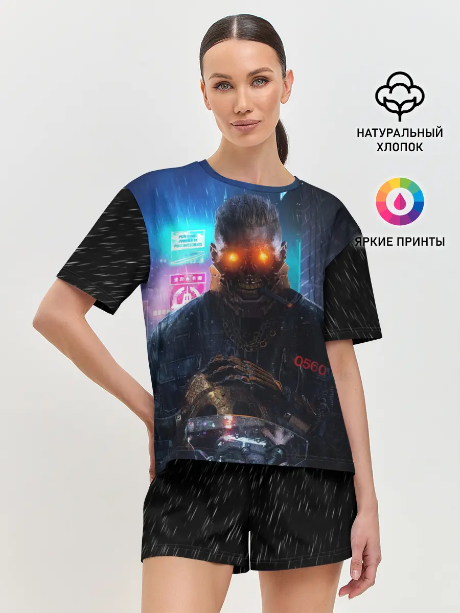 Женская пижама с шортами / Cyberpunk 2077 | Maelstrom