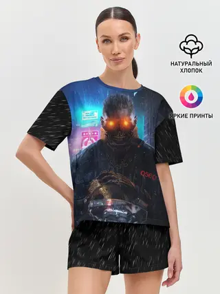 Женская пижама с шортами / Cyberpunk 2077 | Maelstrom