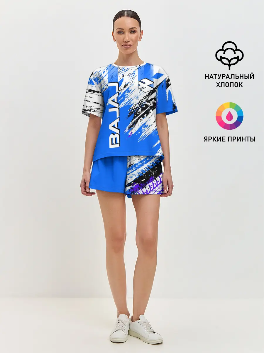 Женская пижама с шортами / BAJAJ / БАДЖАДЖ / МОТОСПОРТ