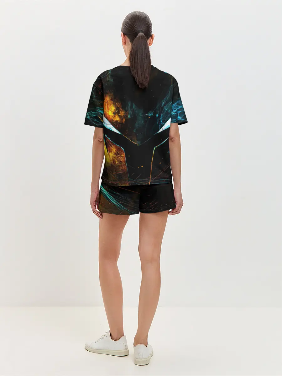 Женская пижама с шортами / Поднятие уровня в одиночку