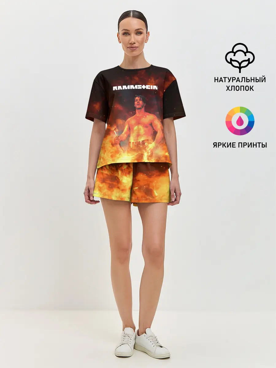 Женская пижама с шортами / RAMMSTEIN | РАМШТАЙН