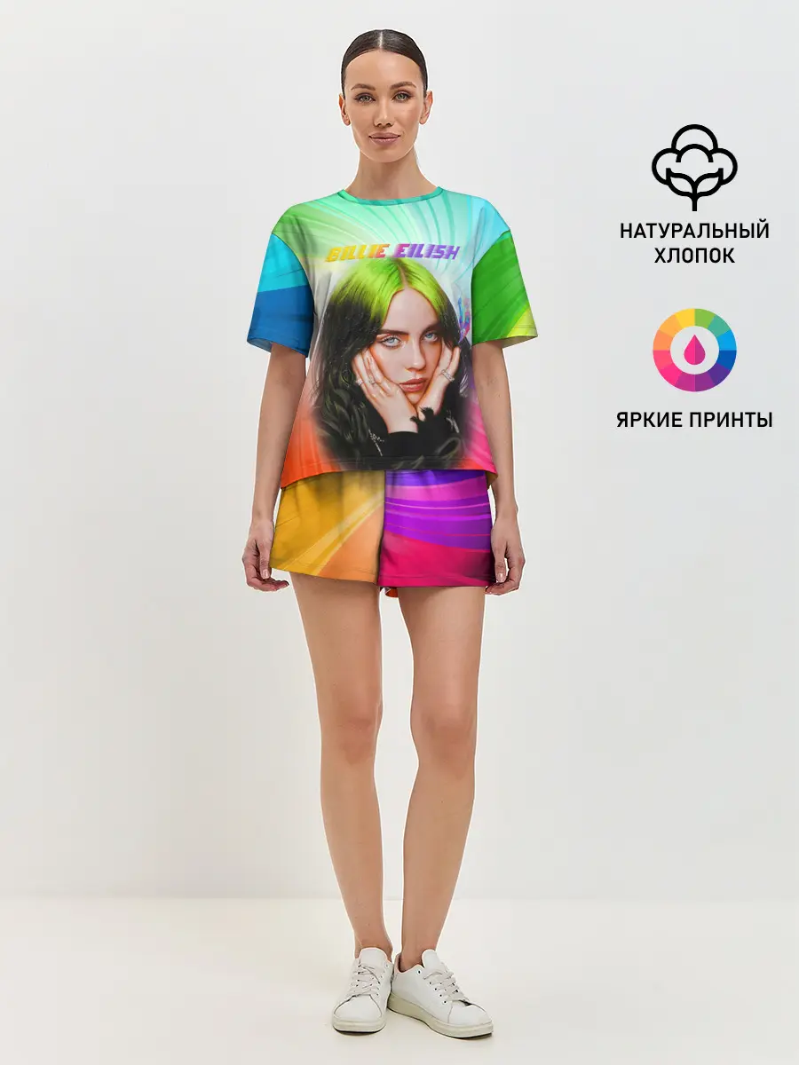 Женская пижама с шортами / BILLIE EILISH / БИЛЛИ АЙЛИШ