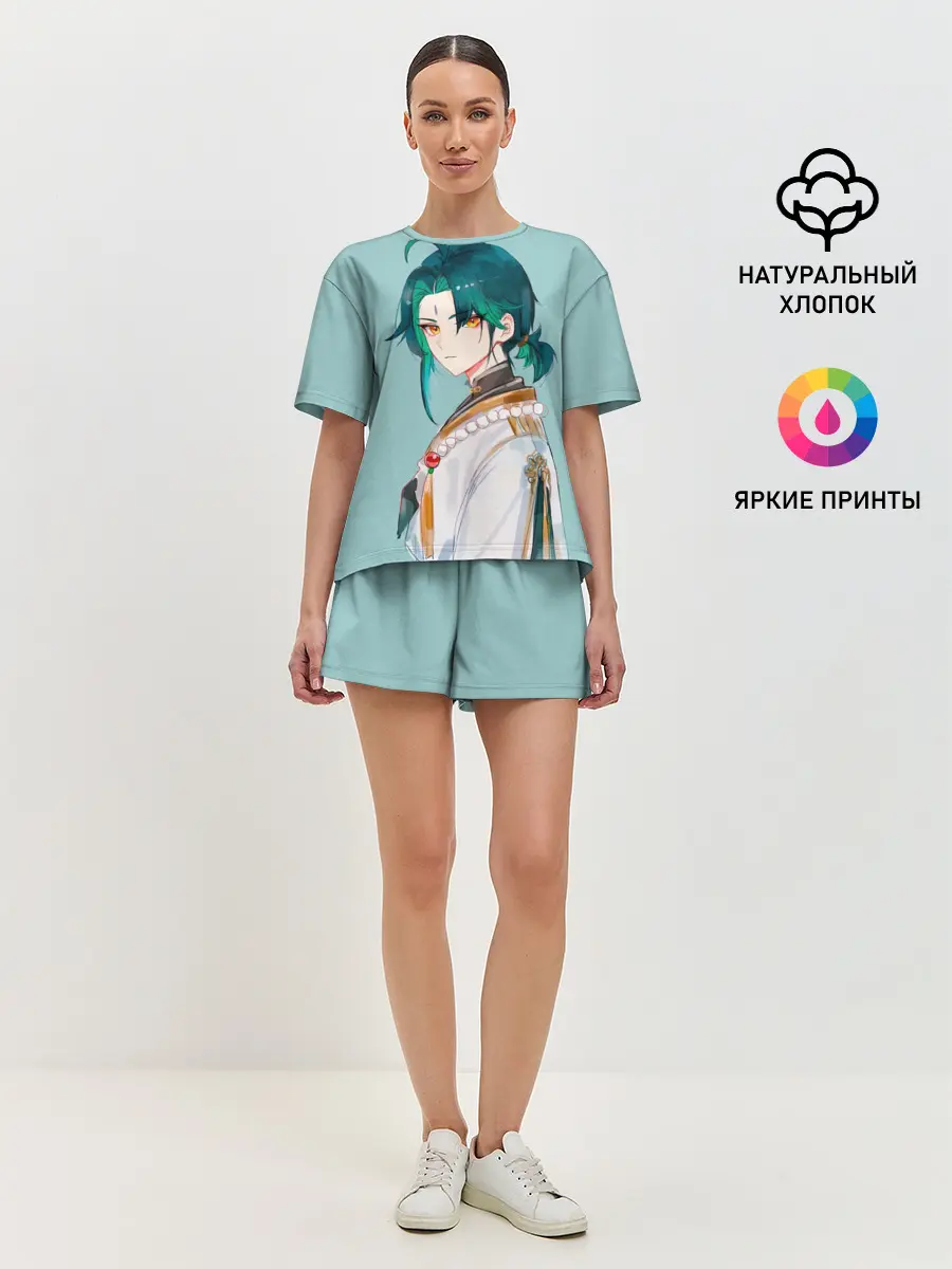 Женская пижама с шортами / Xiao / Genshin Impact /