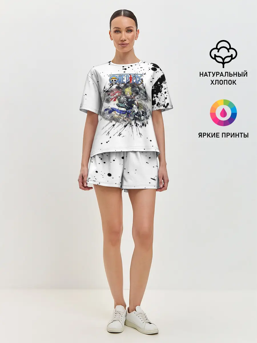 Женская пижама с шортами / Винсмок Санджи One Piece