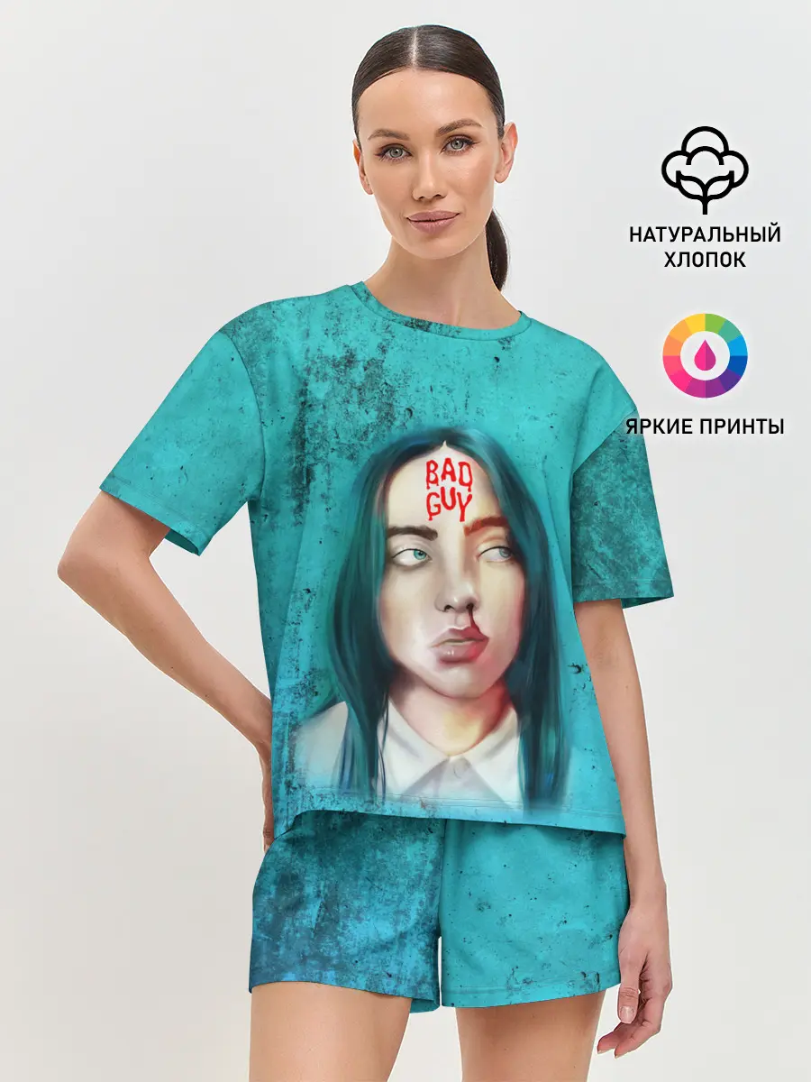 Женская пижама с шортами / BAD GUY | BILLIE EILISH