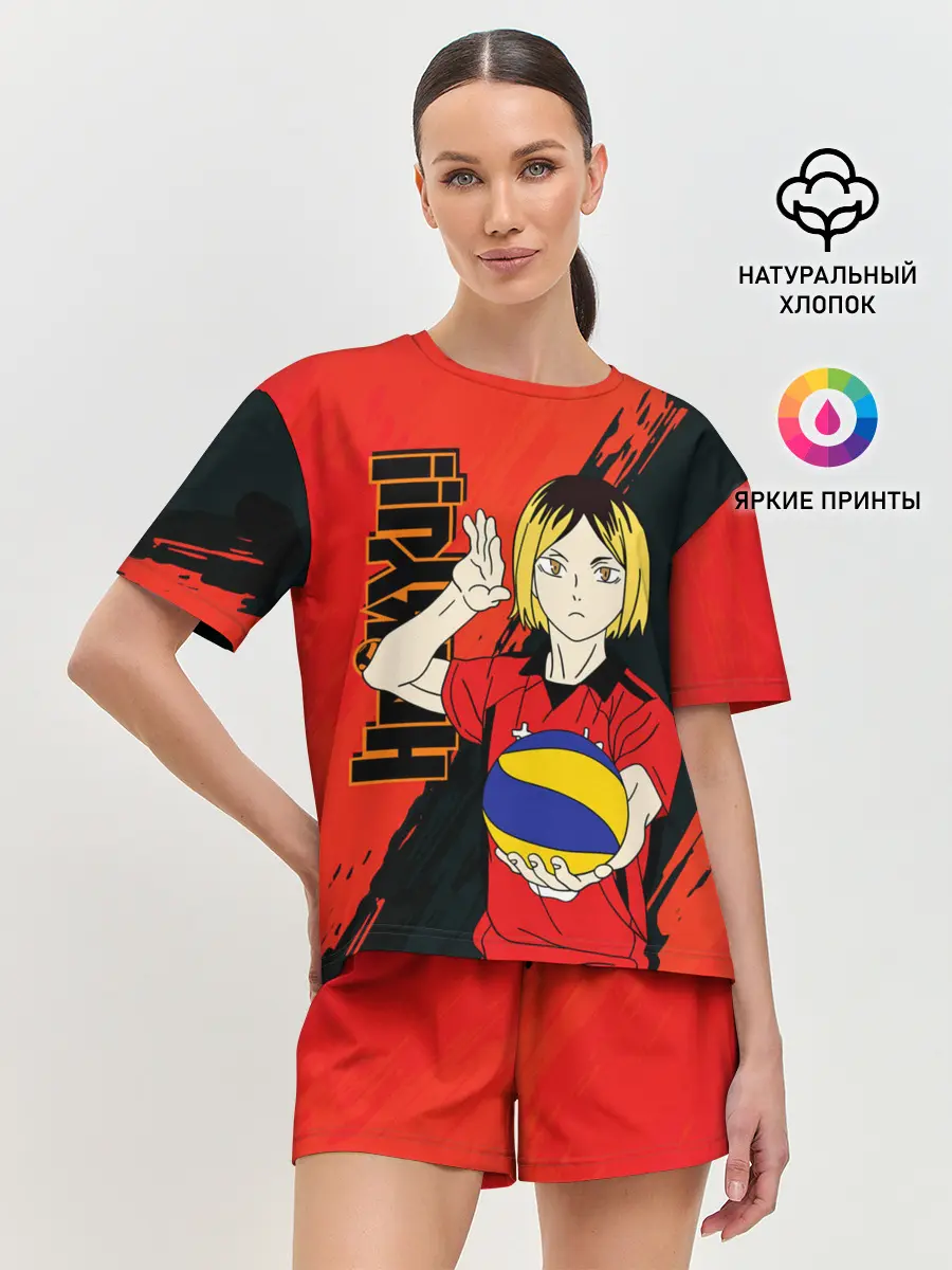 Женская пижама с шортами / Кенма Козуме, Haikyuu