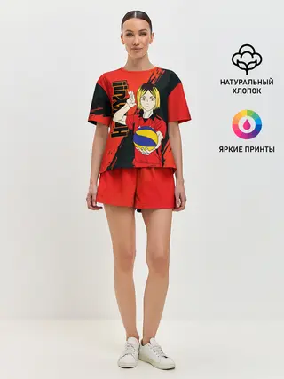Женская пижама с шортами / Кенма Козуме, Haikyuu