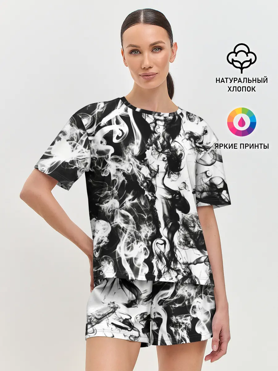 Женская пижама с шортами / Dead water 3D. Мертвая вода 3Д