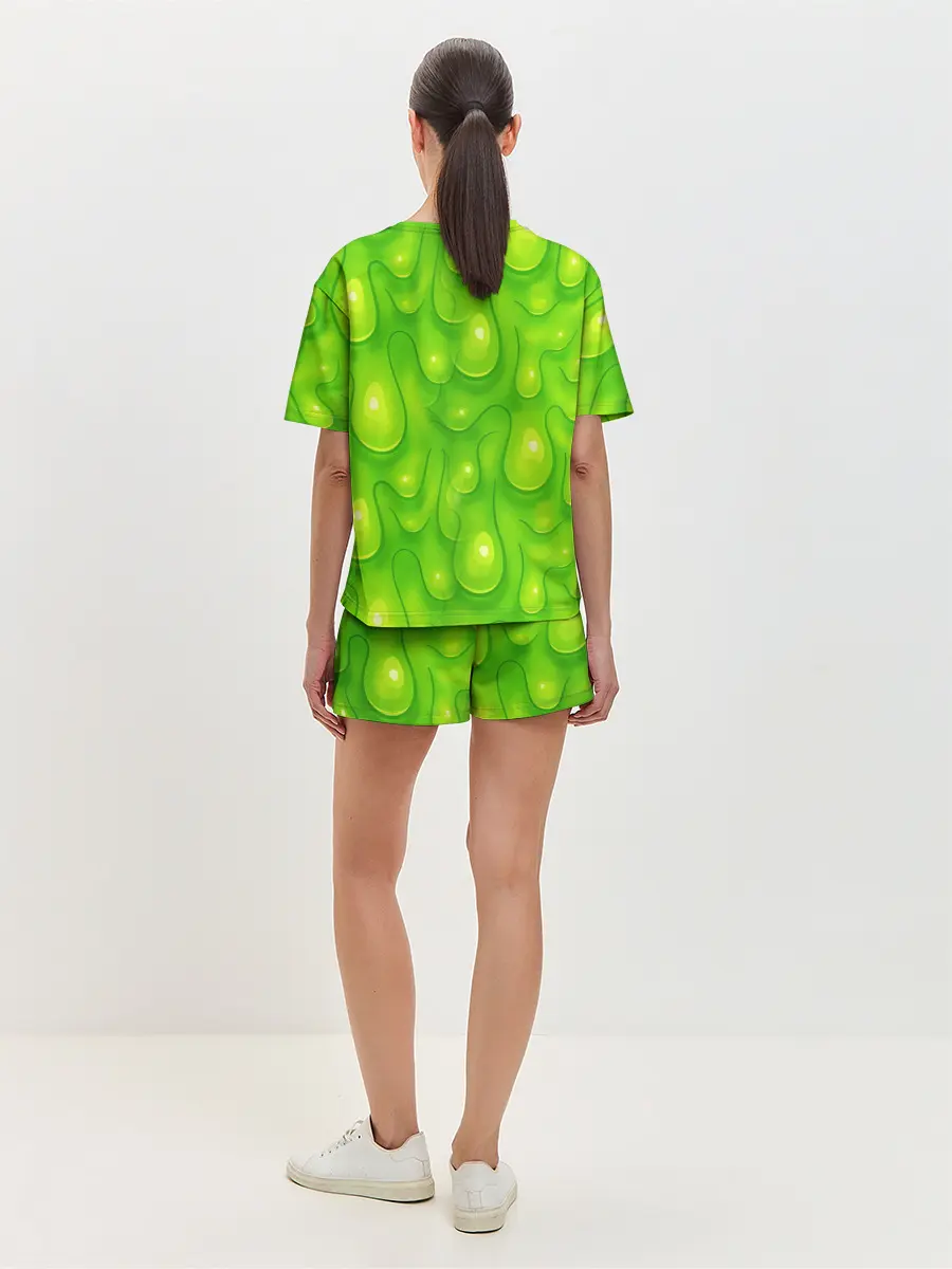 Женская пижама с шортами / СЛИЗЬ / SLIME / ТЕКСТУРА