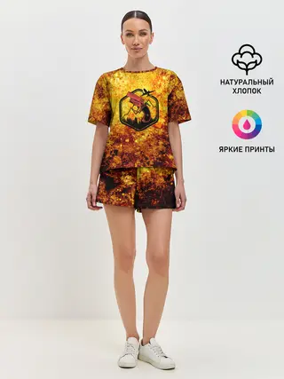 Женская пижама с шортами / АИР ДРОП | ПАБГ