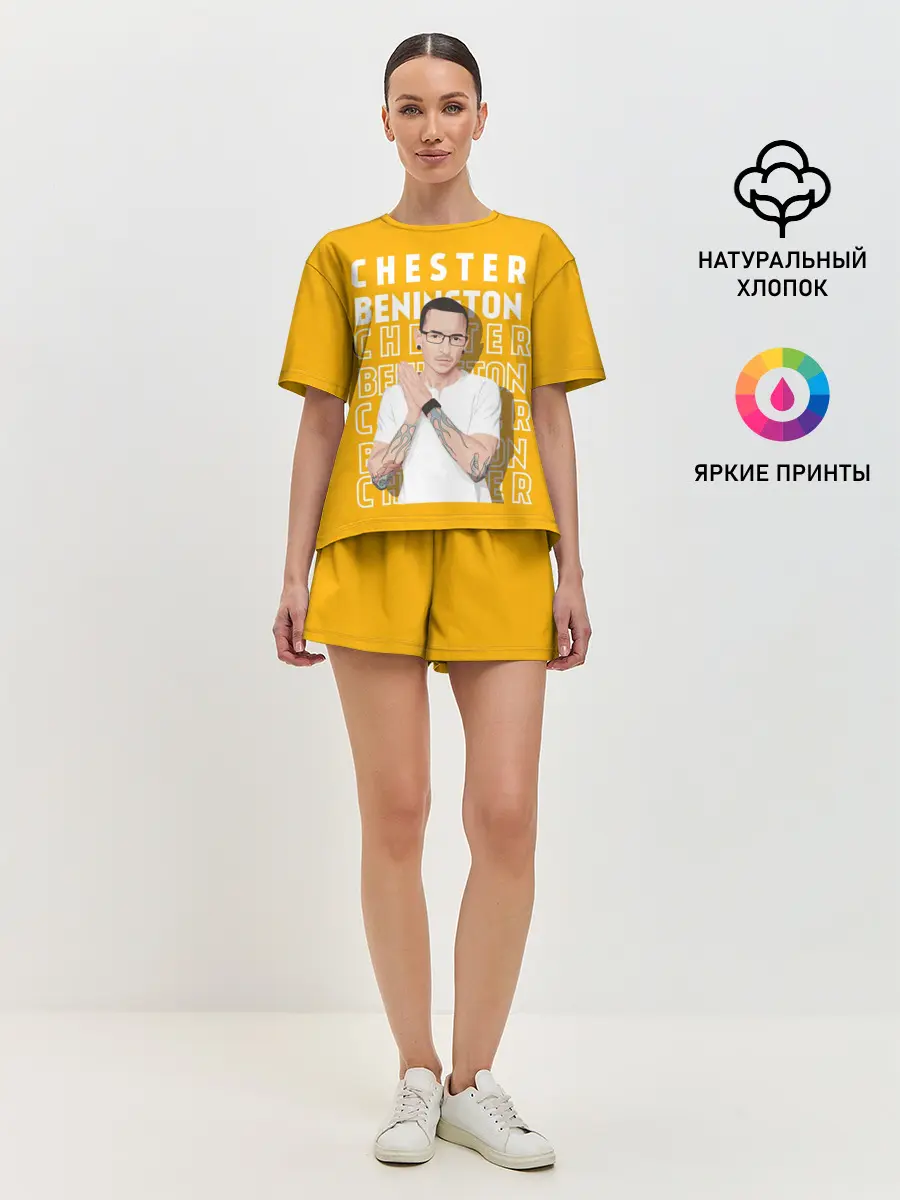 Женская пижама с шортами / Честер