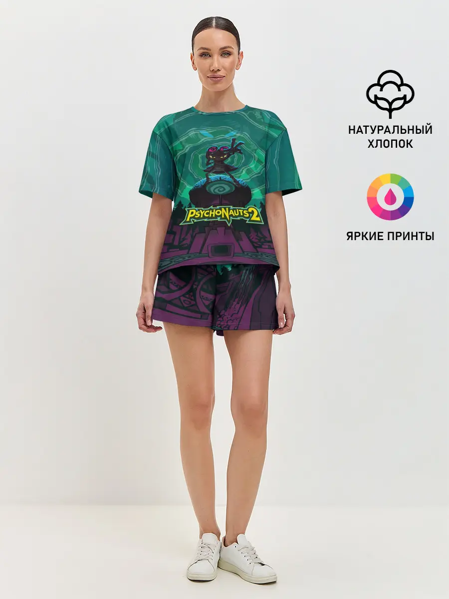 Женская пижама с шортами / PsychoNauts 2 Рас