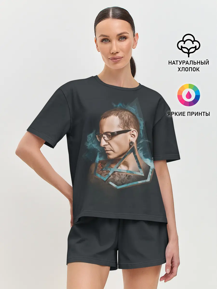 Женская пижама с шортами / Солист Линкин Парк