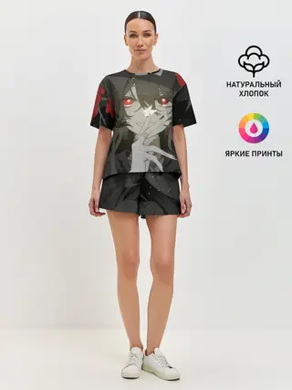 Женская пижама с шортами / Геншин импакт Ху тао