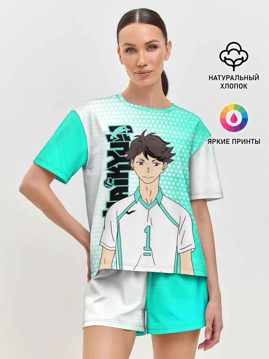 Женская пижама с шортами / Тоору Ойкава / Oikawa Toru