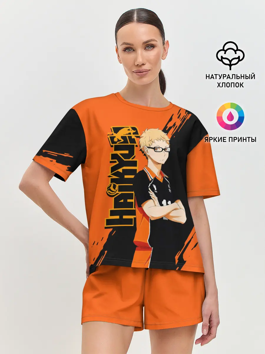 Женская пижама с шортами / Кей Цукишима / Tsukishima Kei