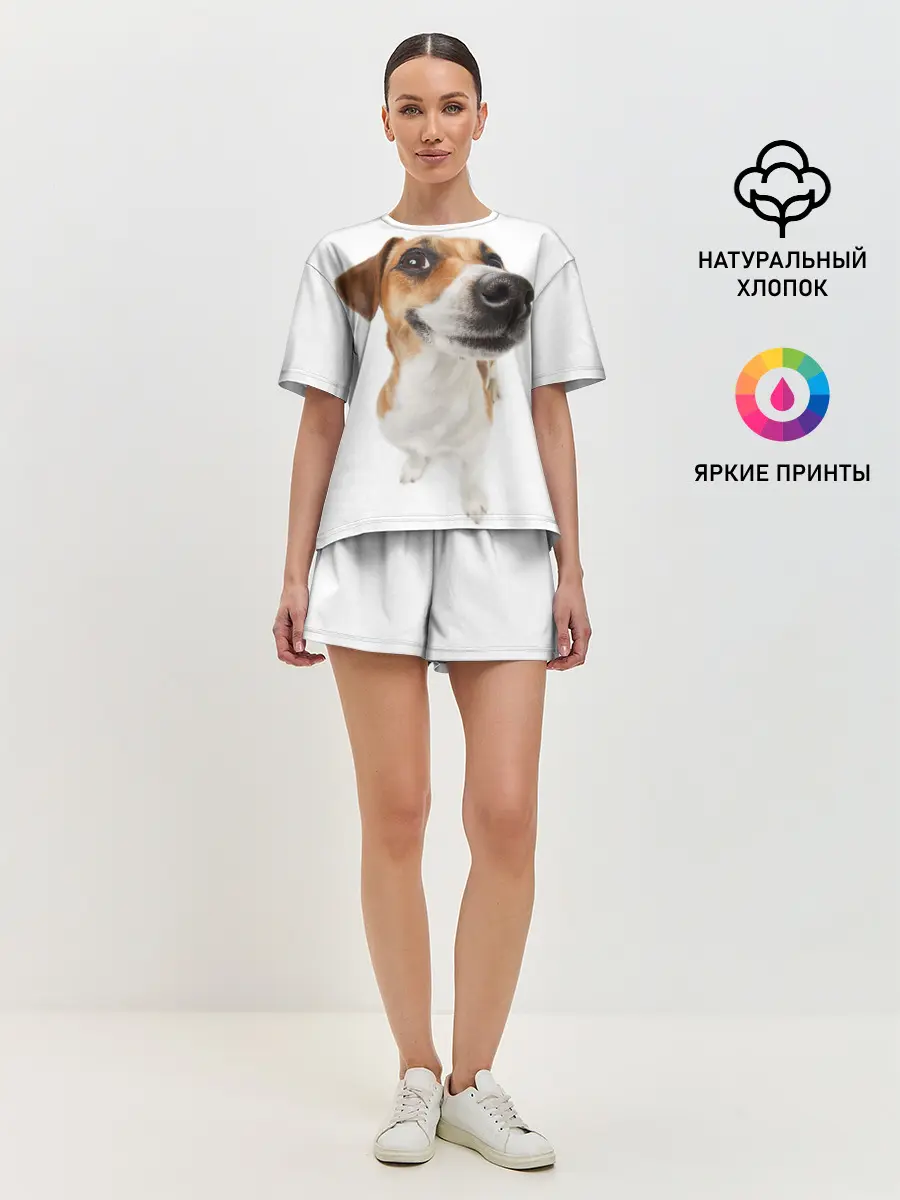 Женская пижама с шортами / Собака