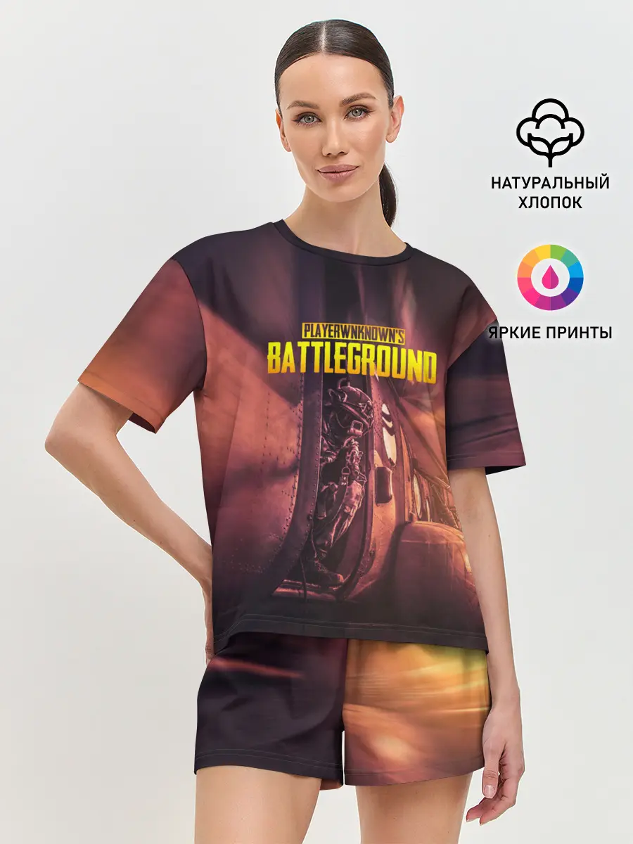 Женская пижама с шортами / PUBG PARAMO | ПУБГ ПАРАМО