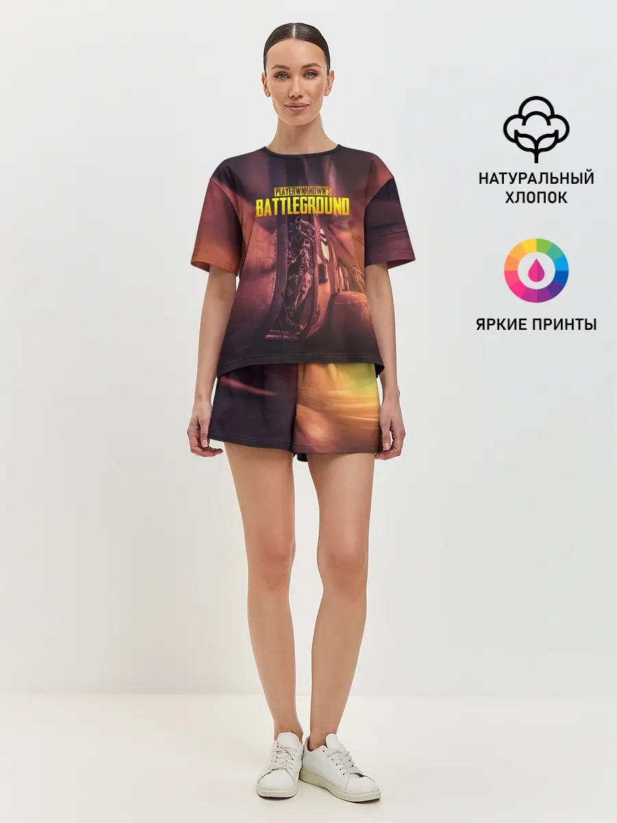 Женская пижама с шортами / PUBG PARAMO | ПУБГ ПАРАМО