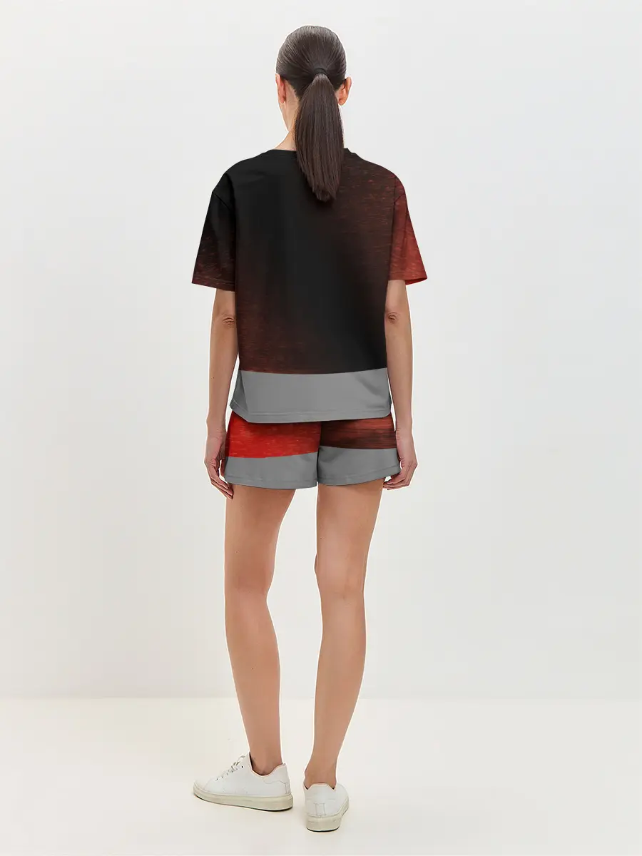 Женская пижама с шортами / РАСТ - Глитч