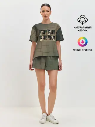 Женская пижама с шортами / Амели. Малина