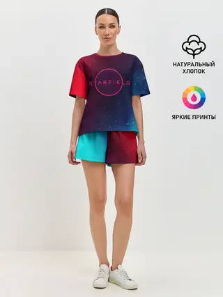 Женская пижама с шортами / Старфилд - Космос