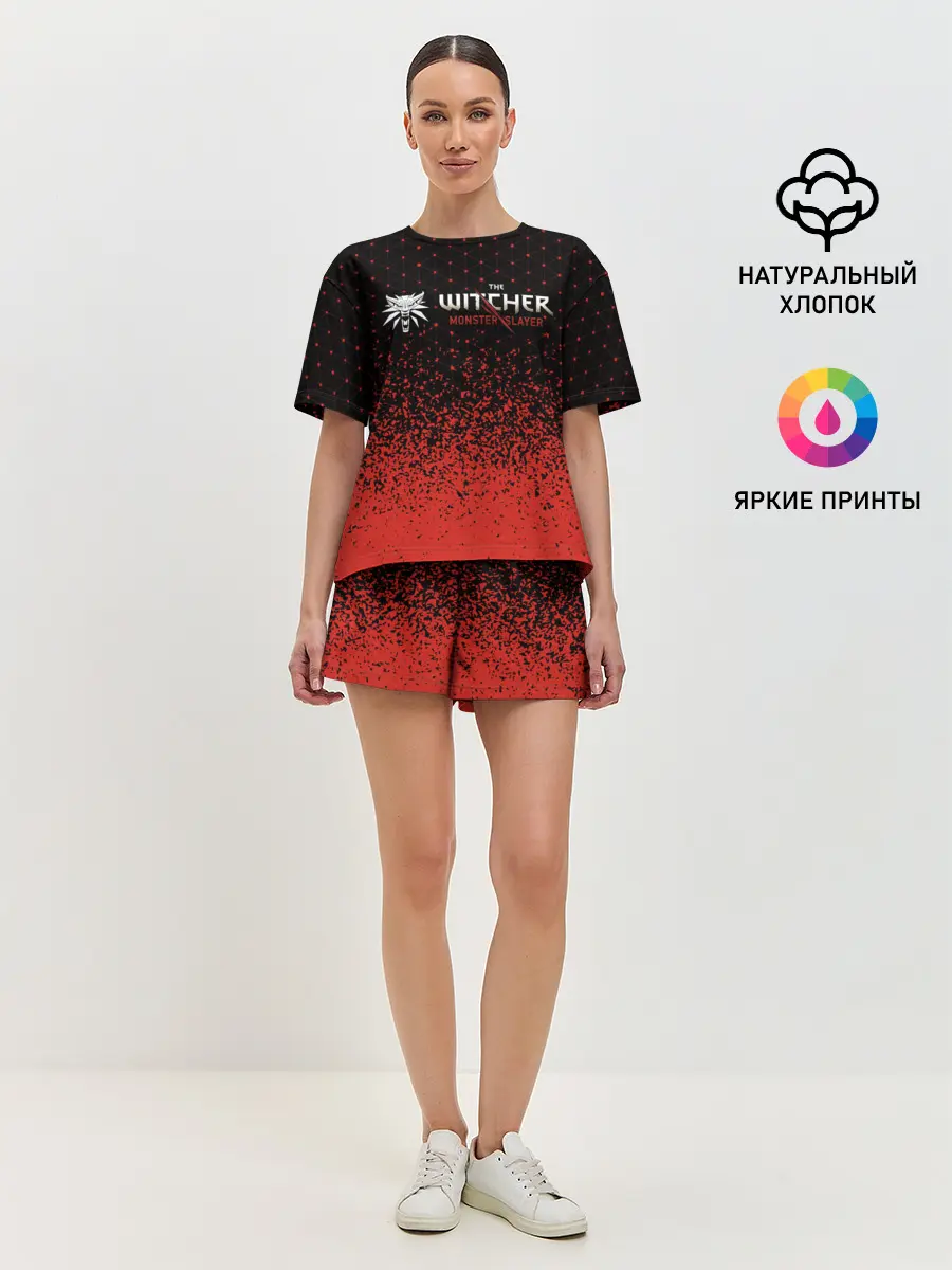 Женская пижама с шортами / Ведьмак: Охотник на Монстров - Краска