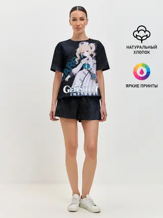 Женская пижама с шортами / Барбара Genshin Impact