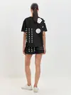 Женская пижама с шортами / Черно-белые фигуры 3D