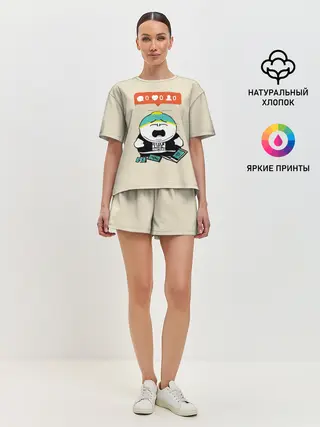 Женская пижама с шортами / Ноль лайков