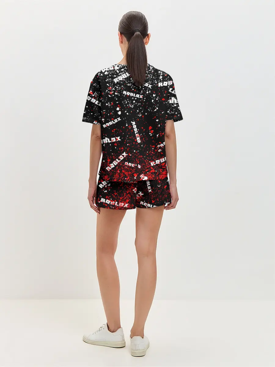 Женская пижама с шортами / Roblox piggy/Свинка Пигги.