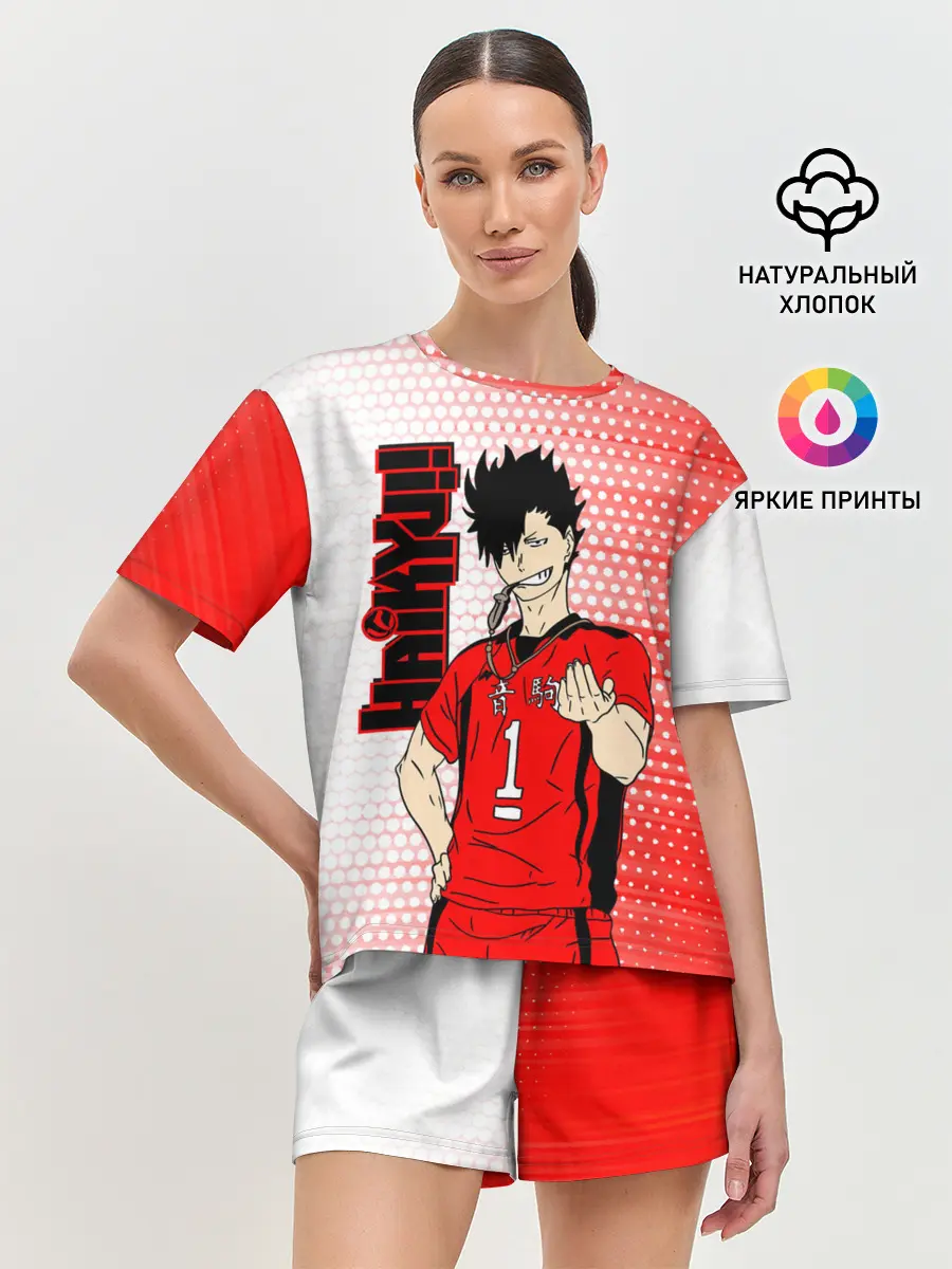 Женская пижама с шортами / Куроо Тецуро / Kuroo Tetsuro
