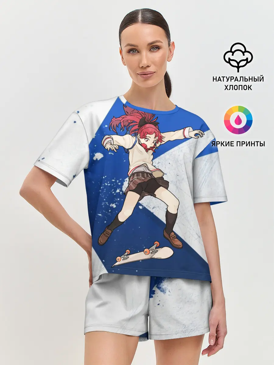 Женская пижама с шортами / Meow team