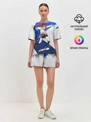 Женская пижама с шортами / Meow team