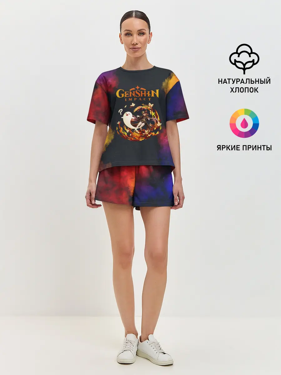 Женская пижама с шортами / Genshin Impact | Геншин Импакт